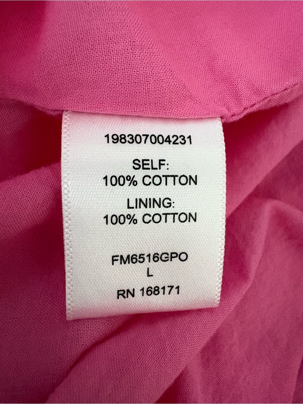 Farmers Market Pink Cotton Midi Skirt Full Gathered Cottagecore Lined L - Picture 8 of 9